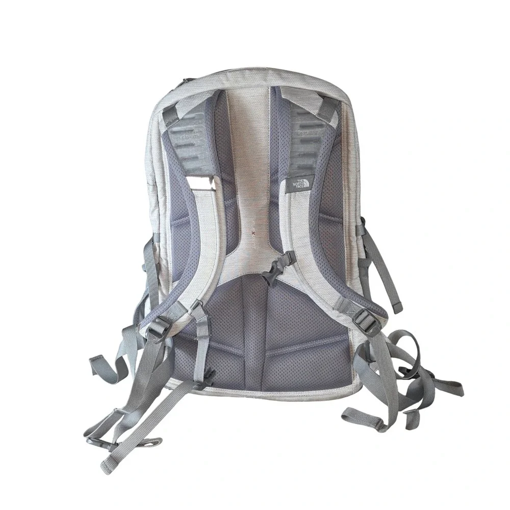 The North Face Borealis Backpack Heather Gray FlexVent OS Hiking Travel Outdoor